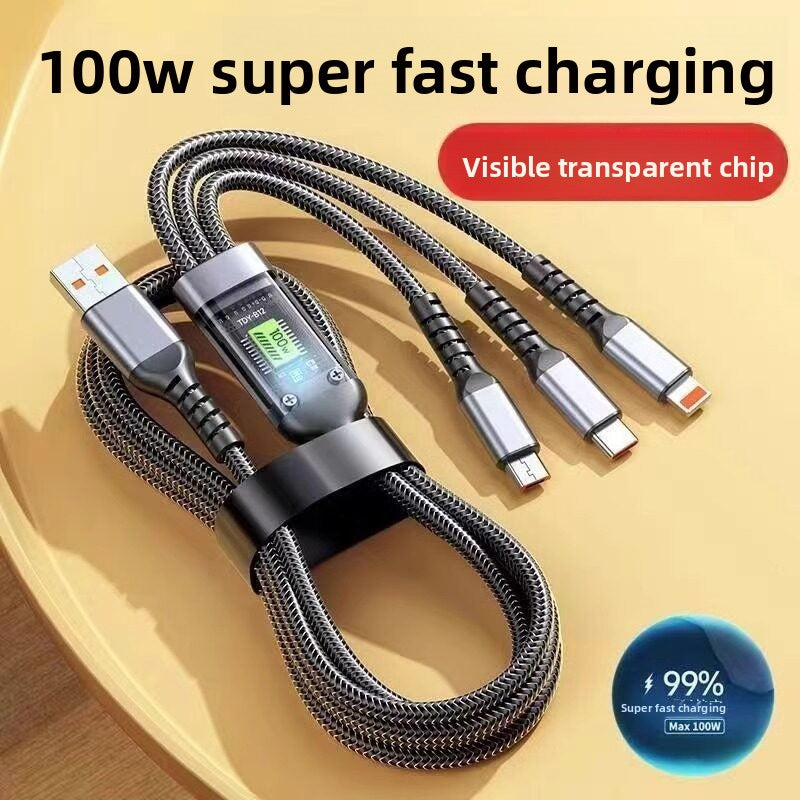 Four-in-One Fast Charging Data Cable