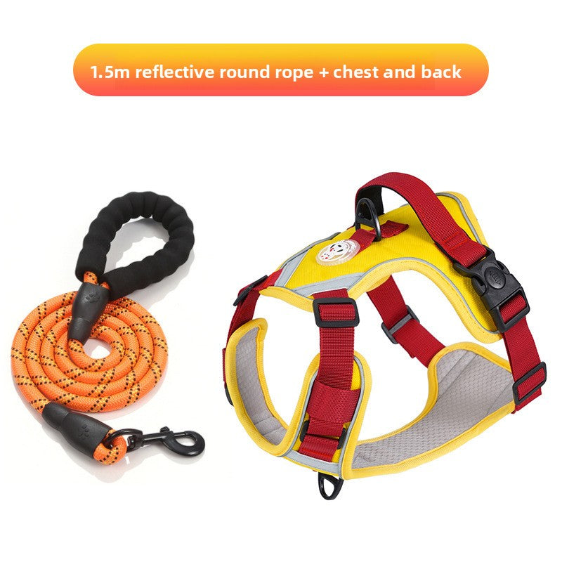 Large Dog Harness Anti-Pull Vest Breathable Pet Supplies