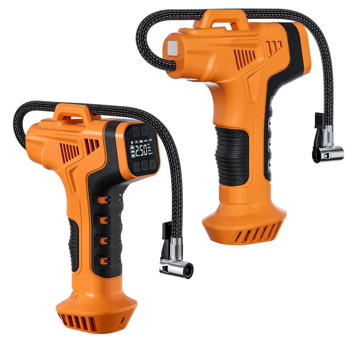 Portable Digital Car Tire Inflator with Power Bank Function