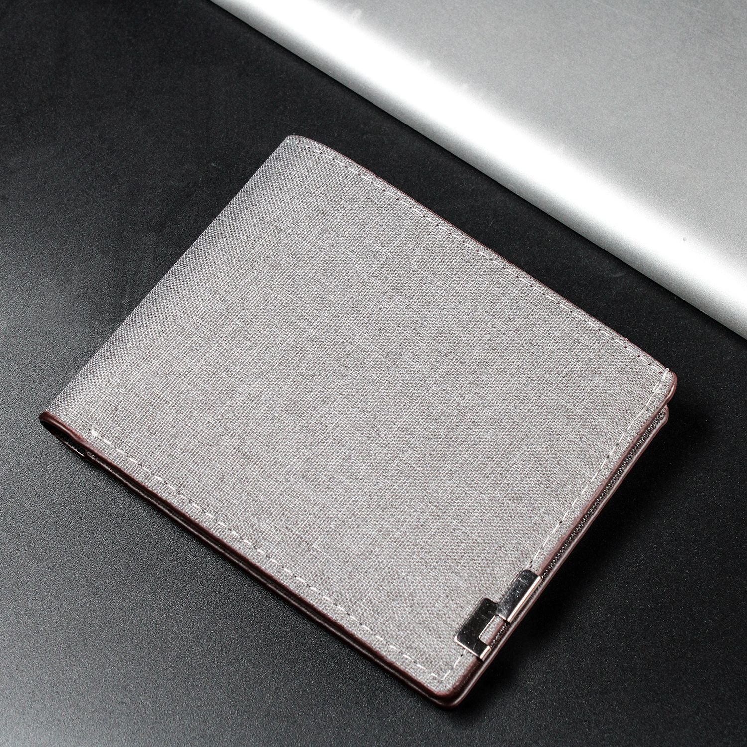 Mens Short Canvas Wallet