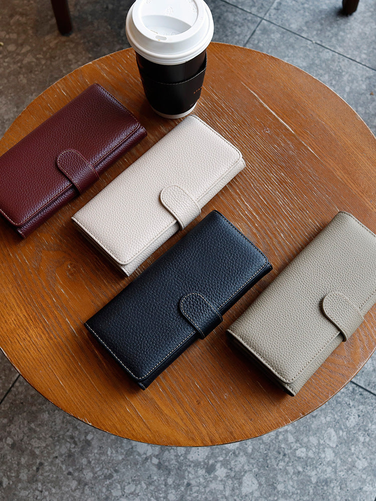Long Genuine Leather Women Wallet