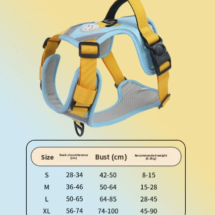 Large Dog Harness Anti-Pull Vest Breathable Pet Supplies