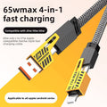 Four-in-One Fast Charging Data Cable