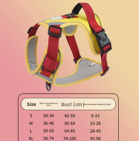 Large Dog Harness Anti-Pull Vest Breathable Pet Supplies